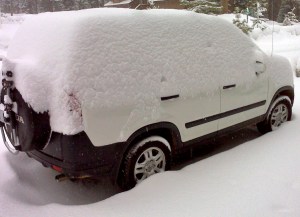 Car under Snow