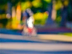 peter riding to school