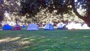 tents in park