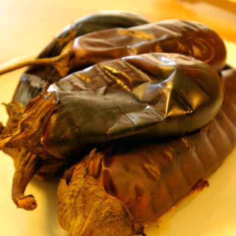 resting the eggplant